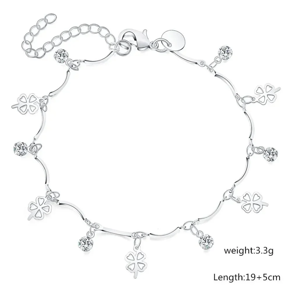 💎 Heart 925 Sterling Silver Necklace Earrings Bracelet And Ring Adjustable Cute - Picture 4 of 9